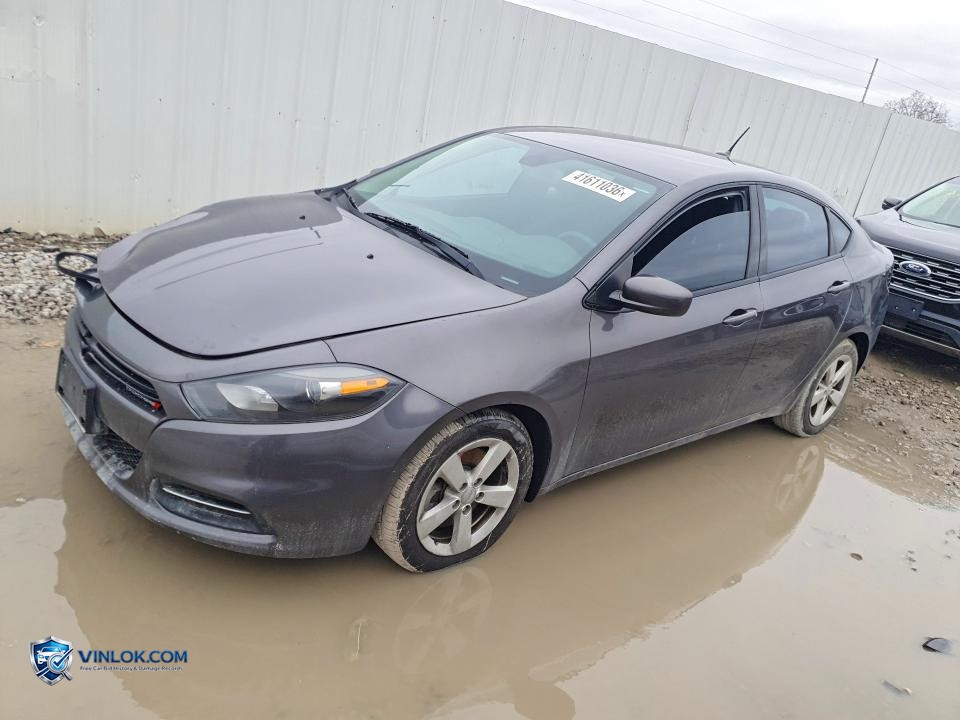 2016 DODGE DART SXT – Lot 41611036 auction photo