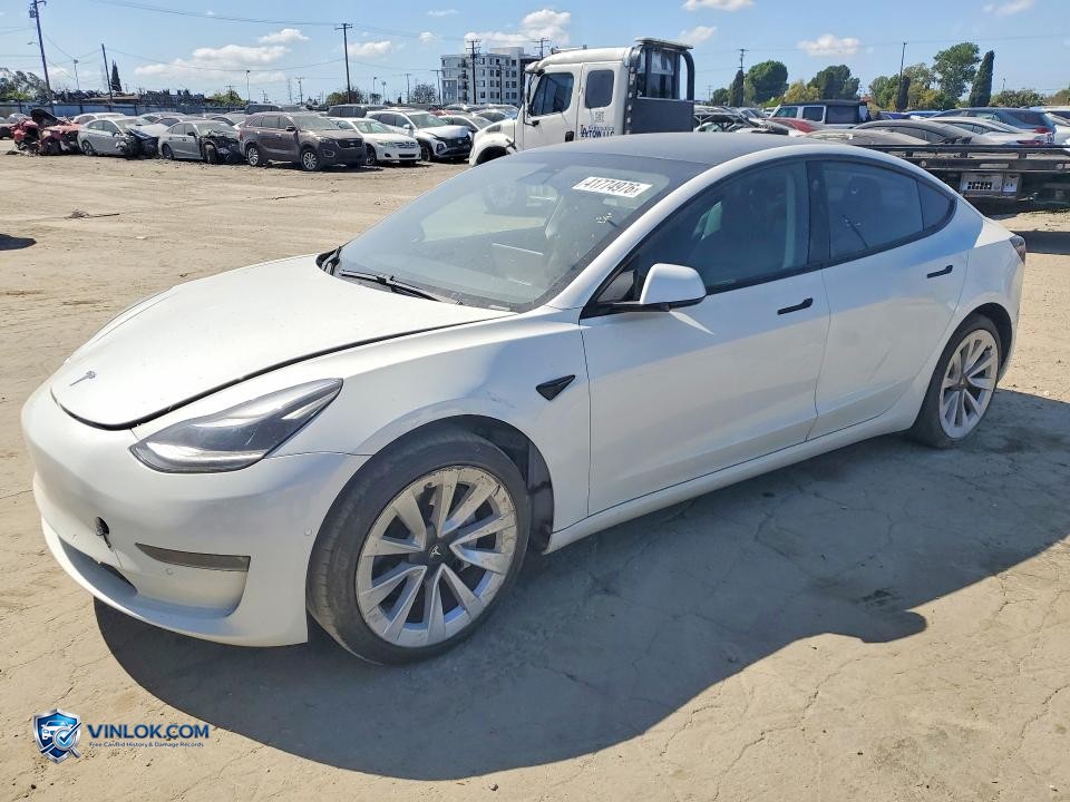 2021 TESLA MODEL 3 – Lot 41774976 auction photo