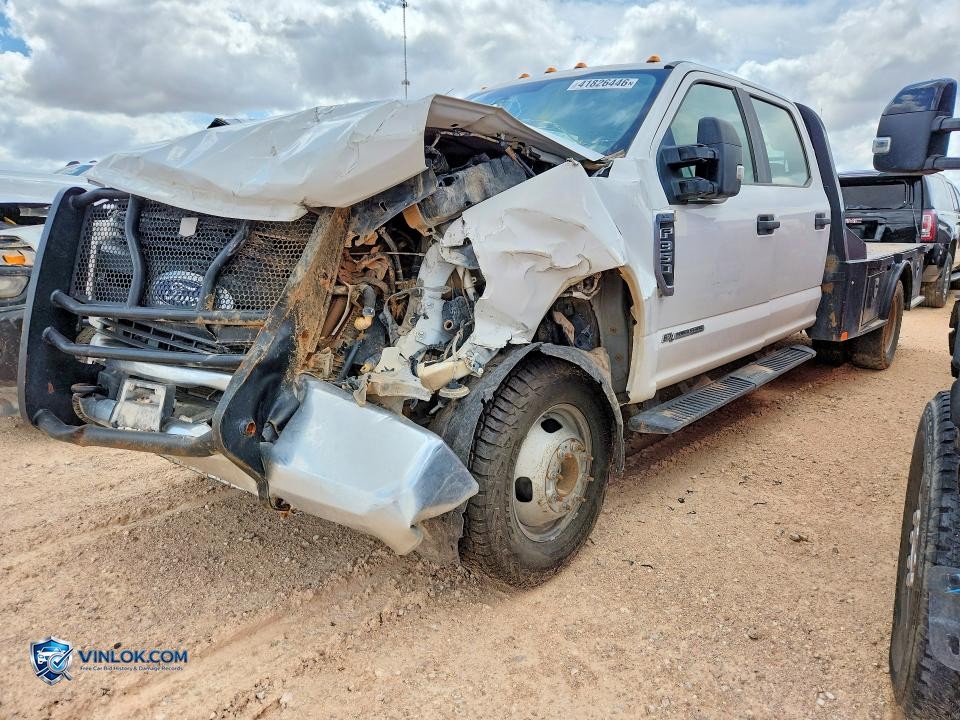 2019 FORD F350 SUPER DUTY FLATBED TRUCK – Lot 41826446 auction photo