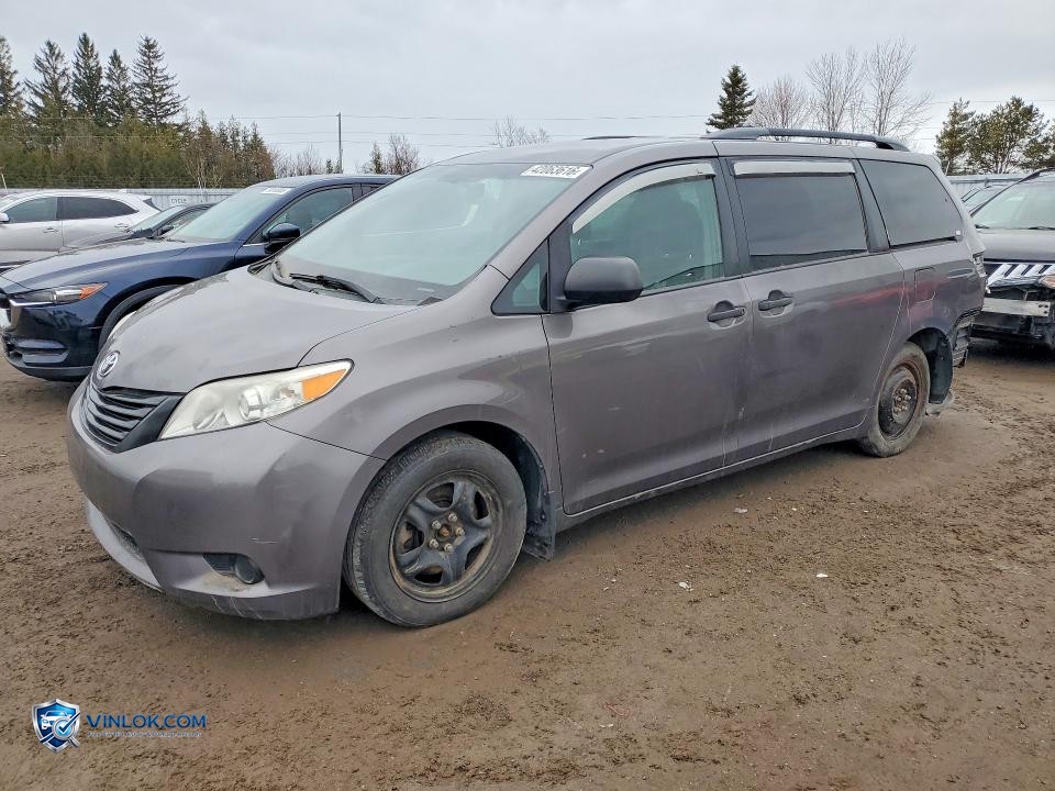 2015 TOYOTA SIENNA L 7-PASSENGER – Lot 42063616 auction photo