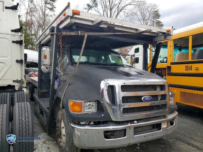 2008 FORD F650 SUPER DUTY ROLLBACK TRUCK – Lot 45476476 auction photo
