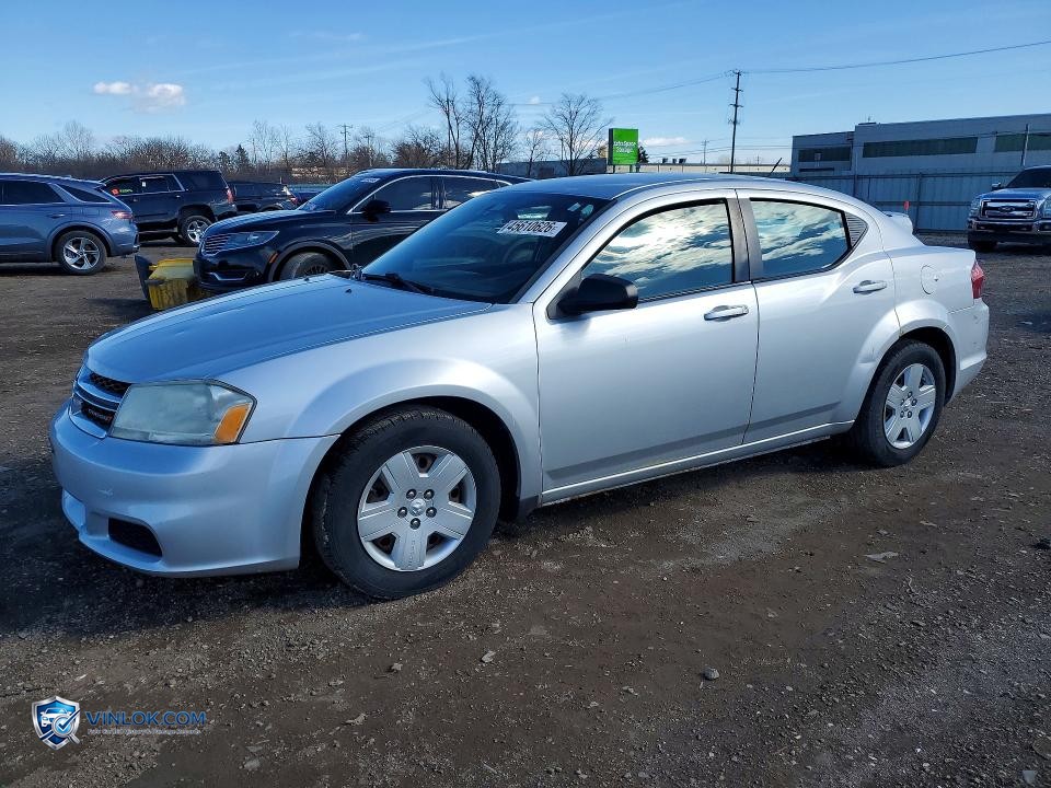 2012 DODGE AVENGER SE – Lot 45610626 auction photo