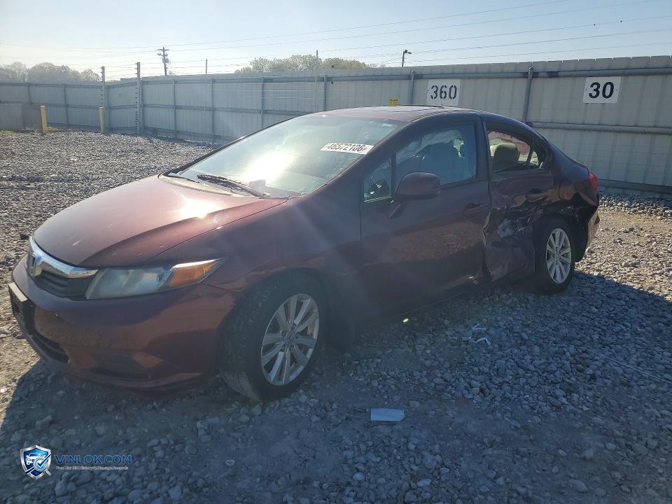 2012 HONDA CIVIC EXL – Lot 46572106 auction photo