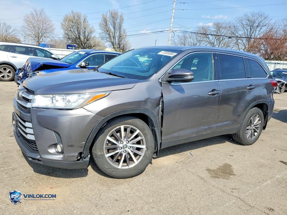 2019 TOYOTA HIGHLANDER XLE – Lot 47089086 auction photo