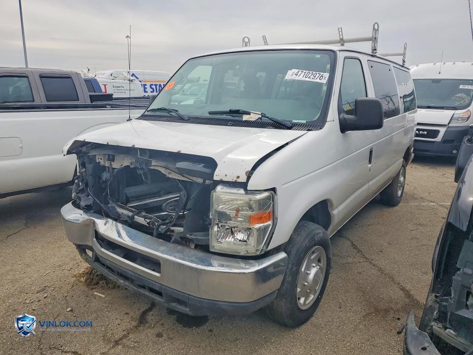 2012 FORD ECONOLINE E350 SUPER DUTY WAGON – Lot 47102976 auction photo