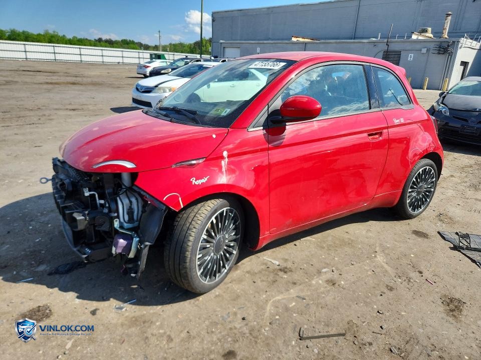 2024 FIAT 500 E RED – Lot 47155766 auction photo