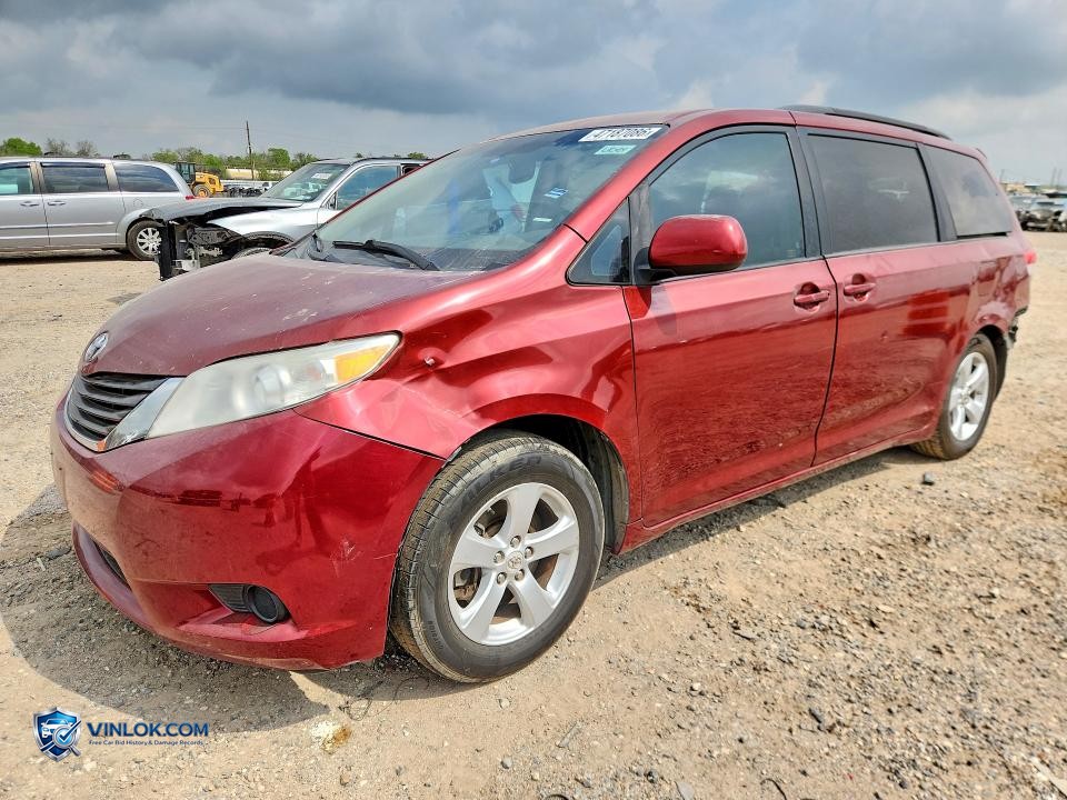 2011 TOYOTA SIENNA LE 8-PASSENGER – Lot 47187086 auction photo