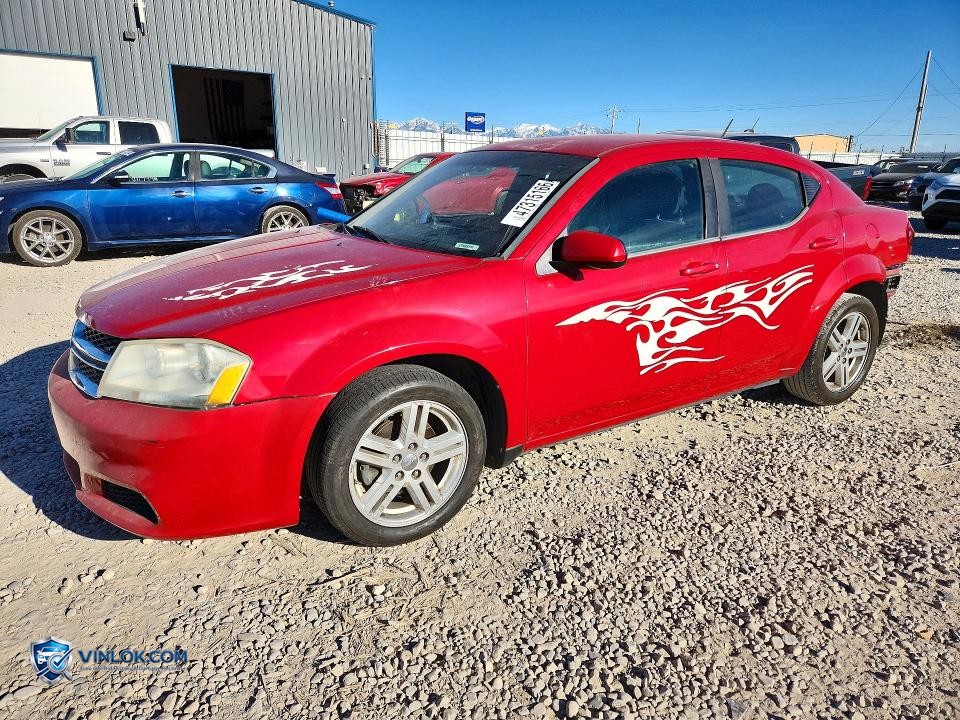 2012 DODGE AVENGER SXT – Lot 47315166 auction photo