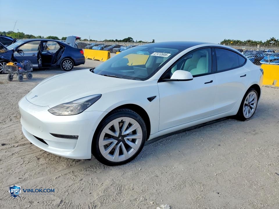 2022 TESLA MODEL 3 – Lot 47410906 auction photo