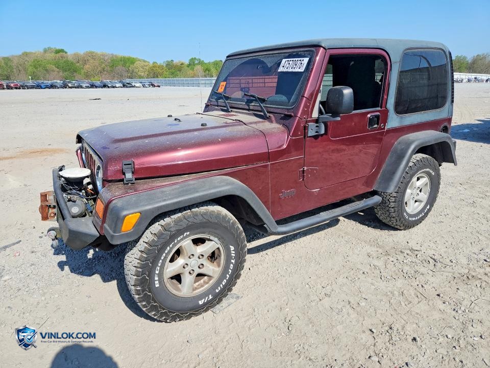 2004 JEEP WRANGLER X – Lot 47570976 auction photo