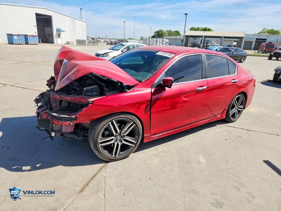 2016 HONDA ACCORD SPORT – Lot 47639106 auction photo