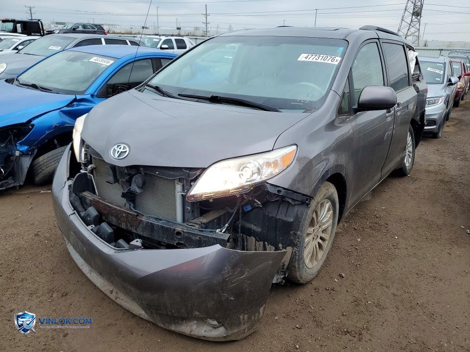 2012 TOYOTA SIENNA XLE 8-PASSENGER – Lot 47731076 auction photo