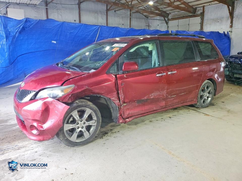 2014 TOYOTA SIENNA SE 8-PASSENGER – Lot 47766916 auction photo