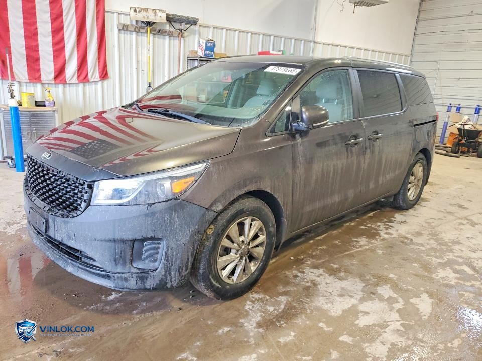 2016 KIA SEDONA LX – Lot 47979666 auction photo