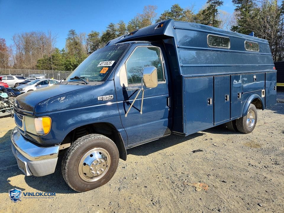 2002 FORD ECONOLINE E350 SUPER DUTY CUTAWAY VAN – Lot 48110626 auction photo