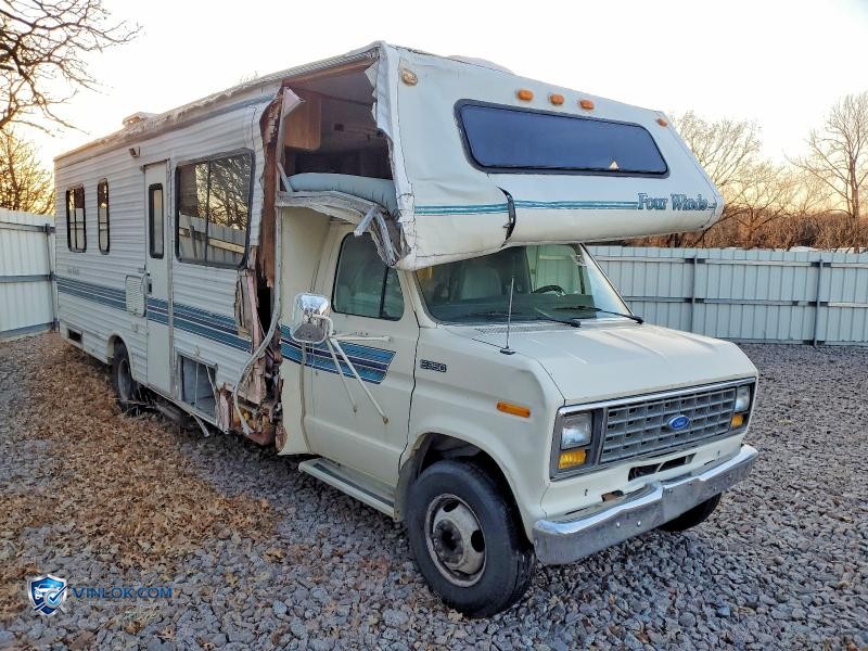 1991 FORD ECONOLINE E350 CUTAWAY VAN – Lot 48185846 auction photo