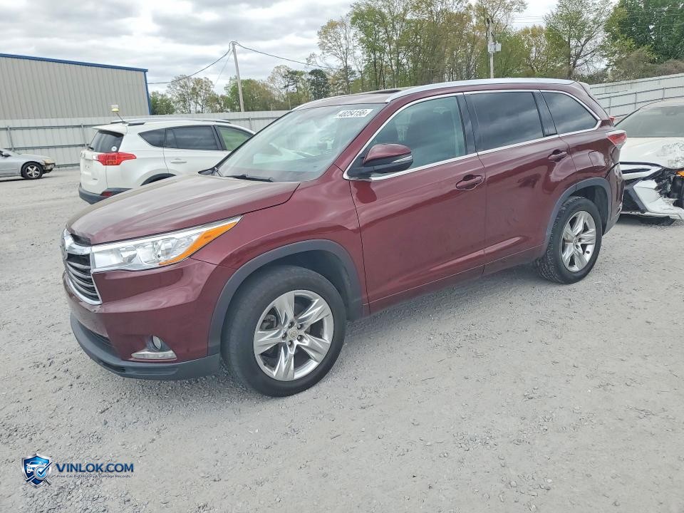 2014 TOYOTA HIGHLANDER LIMITED PLATINUM – Lot 48254156 auction photo