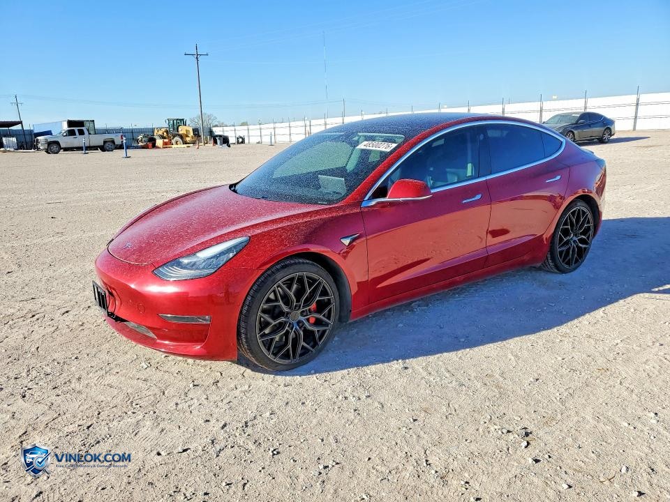 2020 TESLA MODEL 3 – Lot 48500276 auction photo
