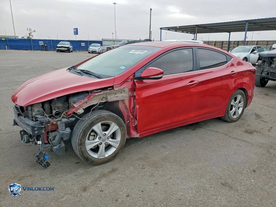 2016 HYUNDAI ELANTRA VALUE EDITION – Lot 48501956 auction photo