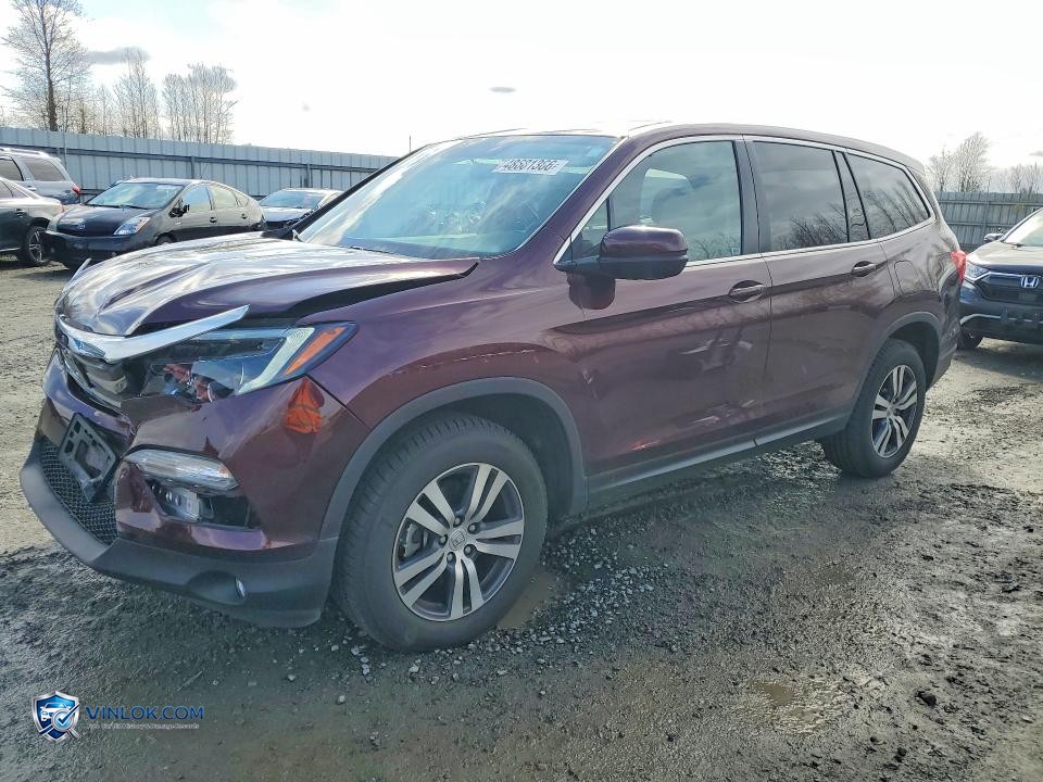 2017 HONDA PILOT EX – Lot 48681366 auction photo