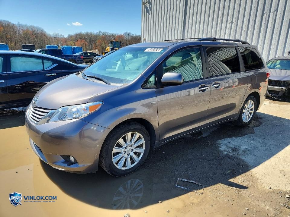 2017 TOYOTA SIENNA XLE PREMIUM 7-PASSENGER – Lot 48768366 auction photo