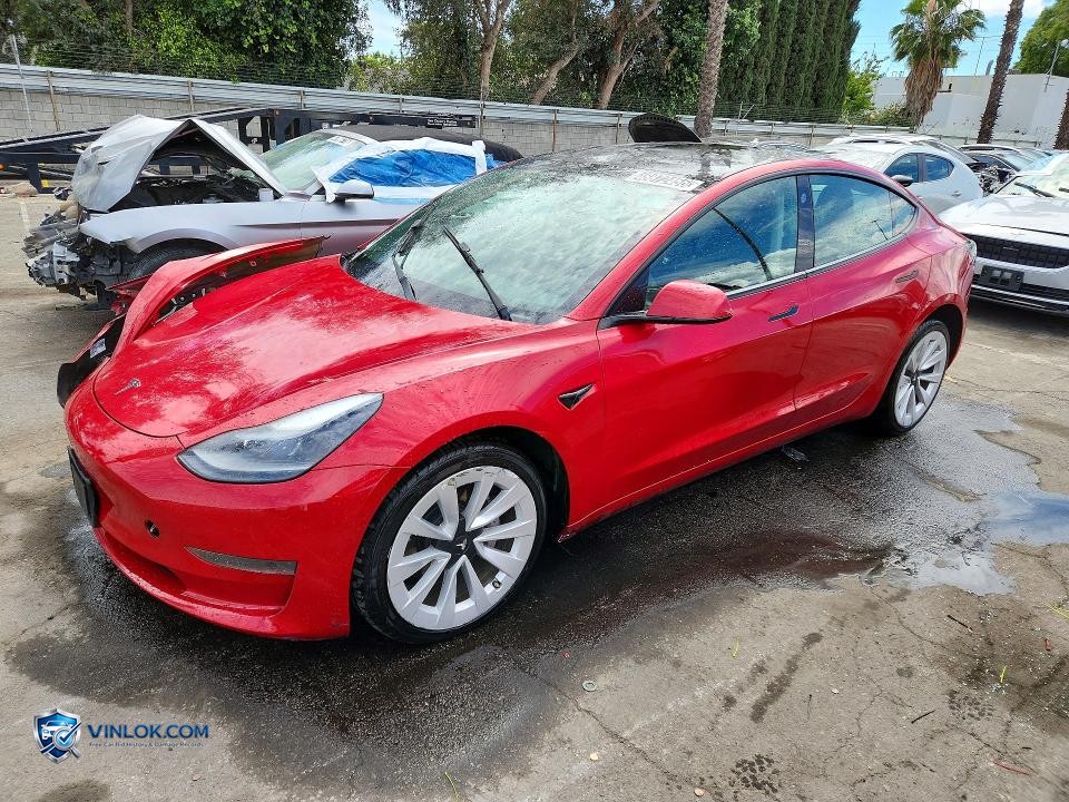 2022 TESLA MODEL 3 – Lot 48872456 auction photo