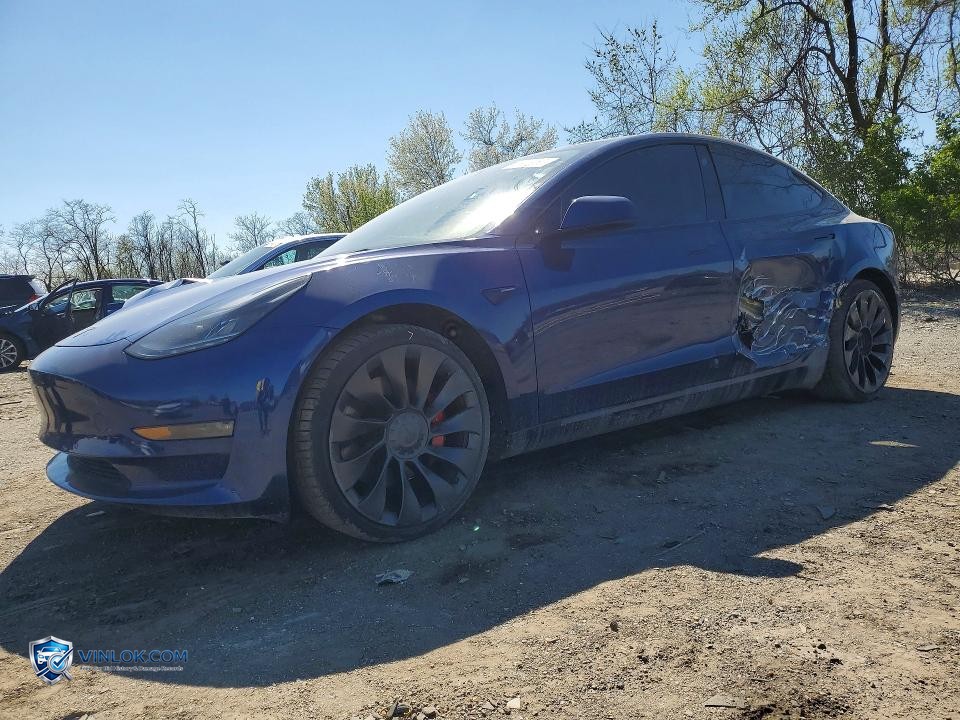 2022 TESLA MODEL 3 – Lot 48935066 auction photo
