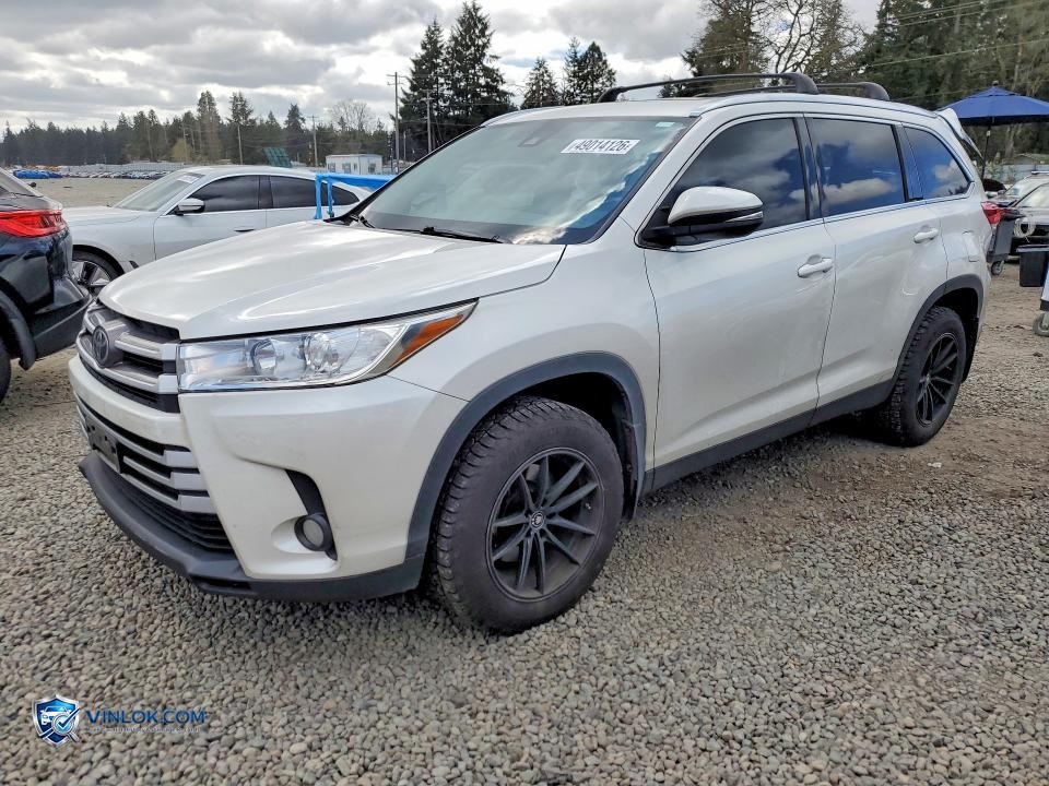 2019 TOYOTA HIGHLANDER XLE – Lot 49014126 auction photo