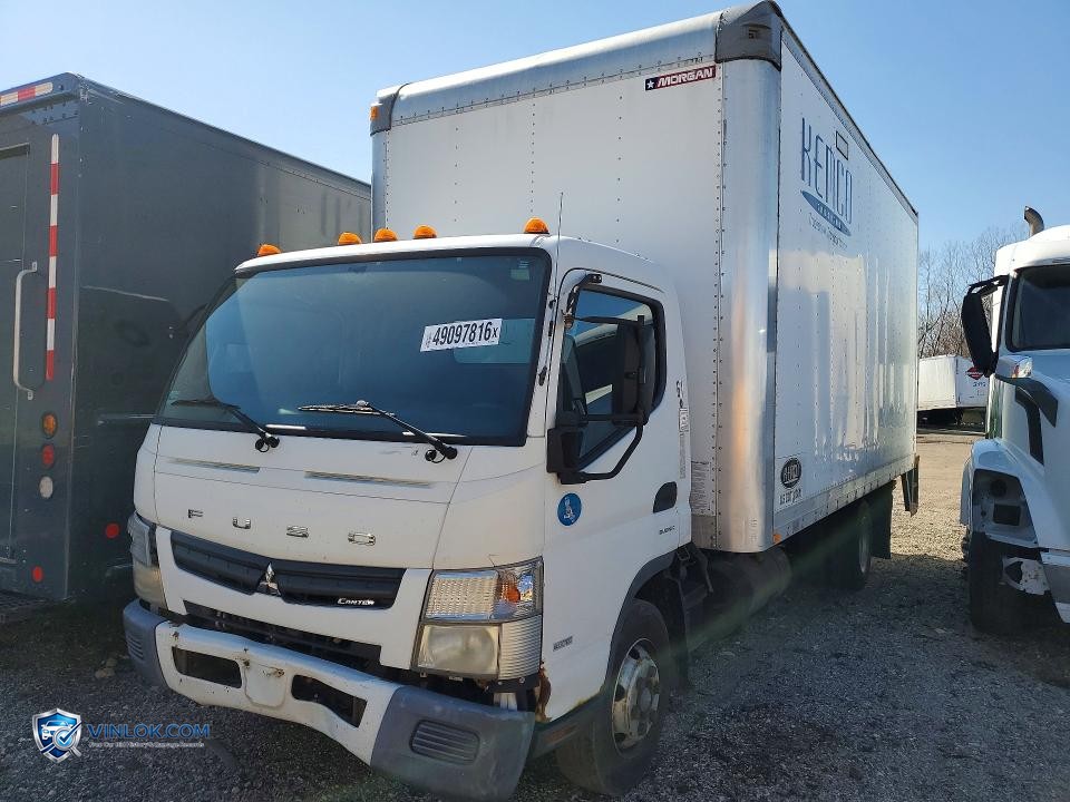 2014 MITSUBISHI FUSO FEC72S BOX TRUCK – Lot 49097816 auction photo
