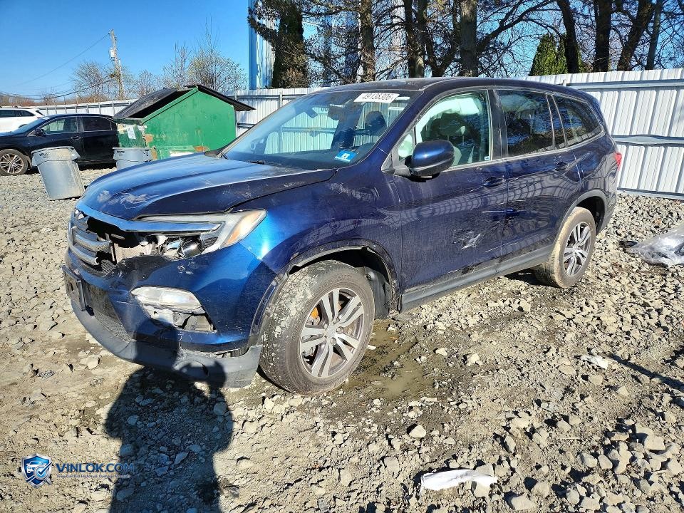 2016 HONDA PILOT EXL – Lot 49138306 auction photo