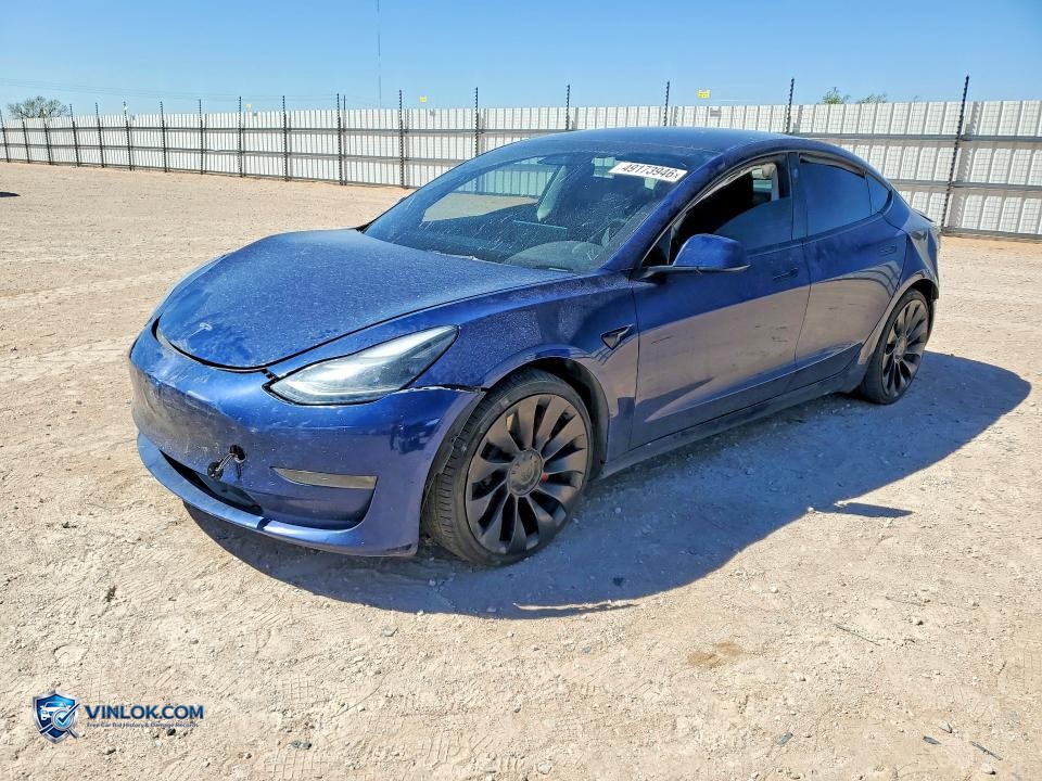 2022 TESLA MODEL 3 – Lot 49173946 auction photo