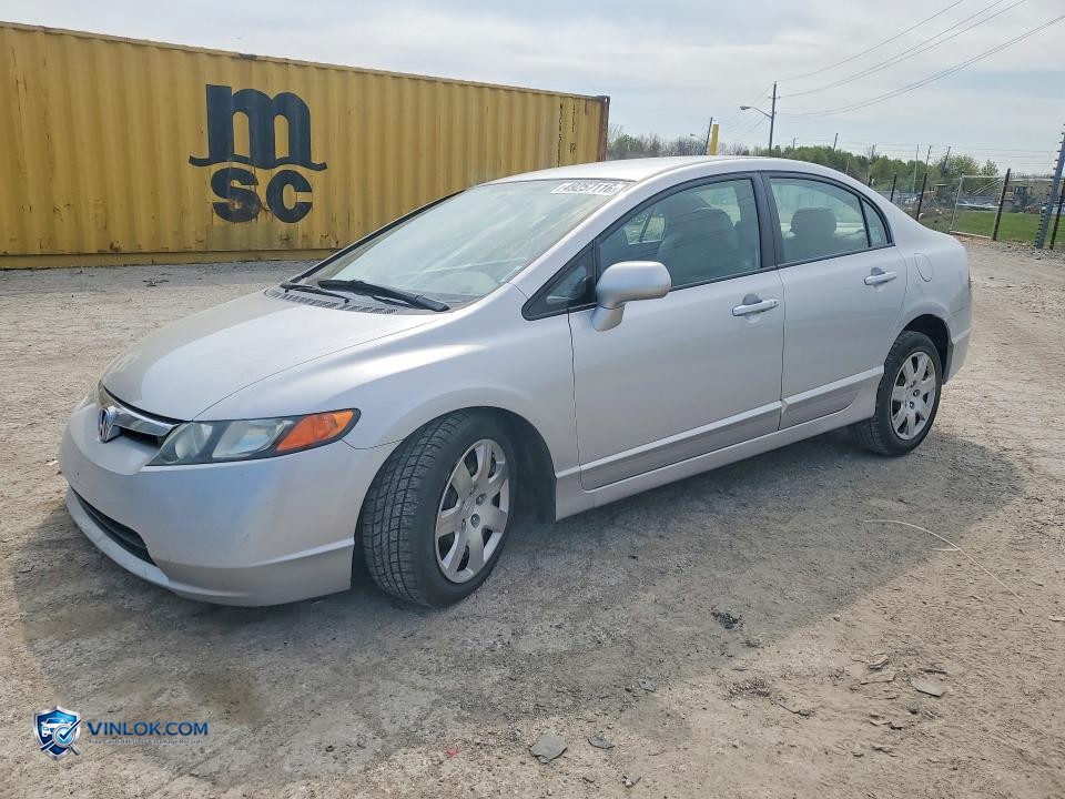 2008 HONDA CIVIC LX – Lot 49257116 auction photo
