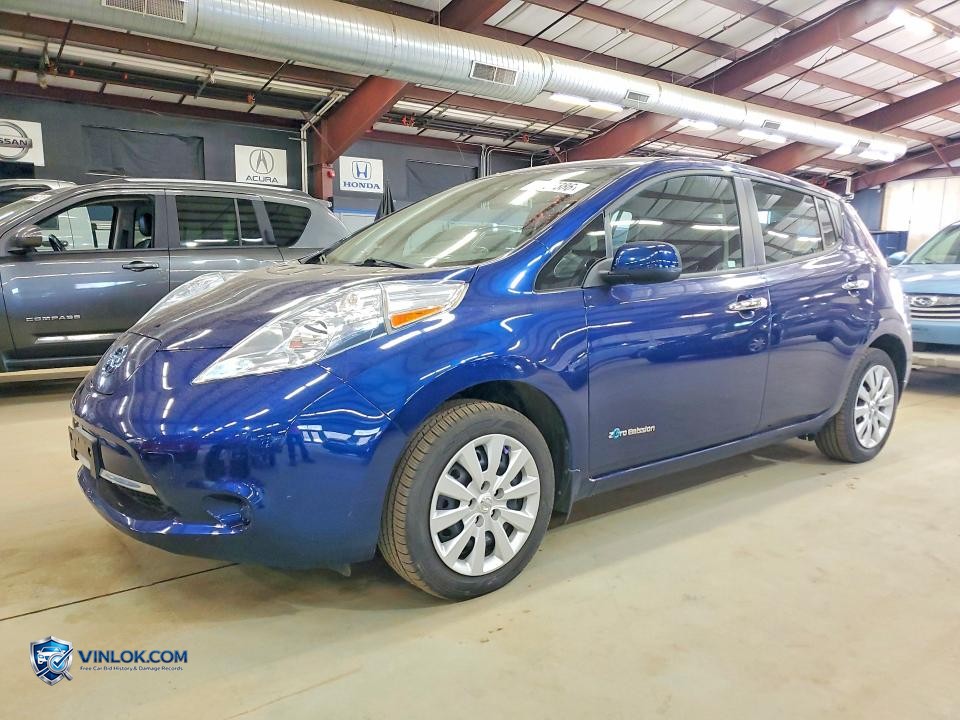 2017 NISSAN LEAF S – Lot 49492386 auction photo