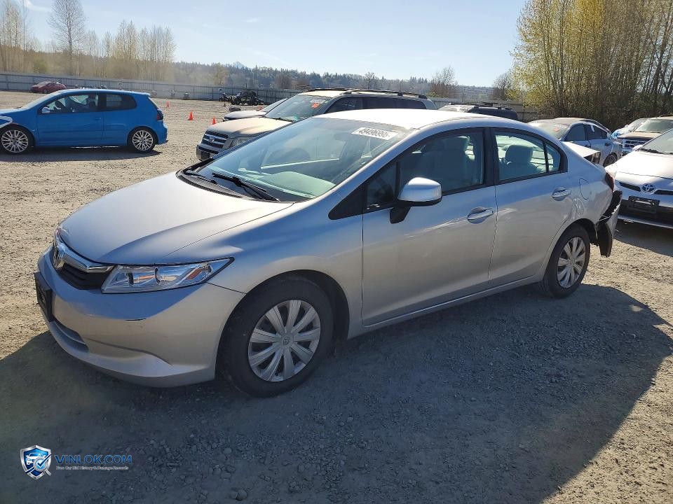 2012 HONDA CIVIC LX – Lot 49496996 auction photo