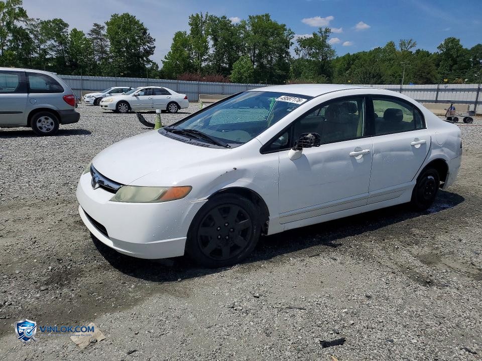 2008 HONDA CIVIC LX – Lot 49587176 auction photo
