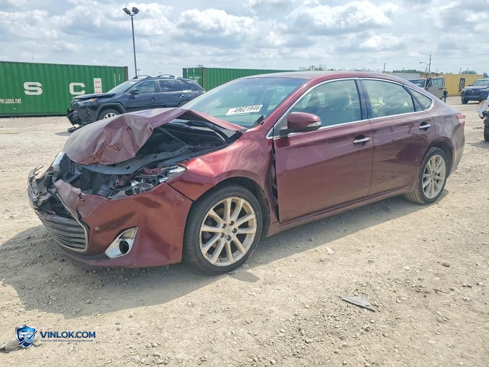 2013 TOYOTA AVALON XLE TOURING – Lot 49621946 auction photo