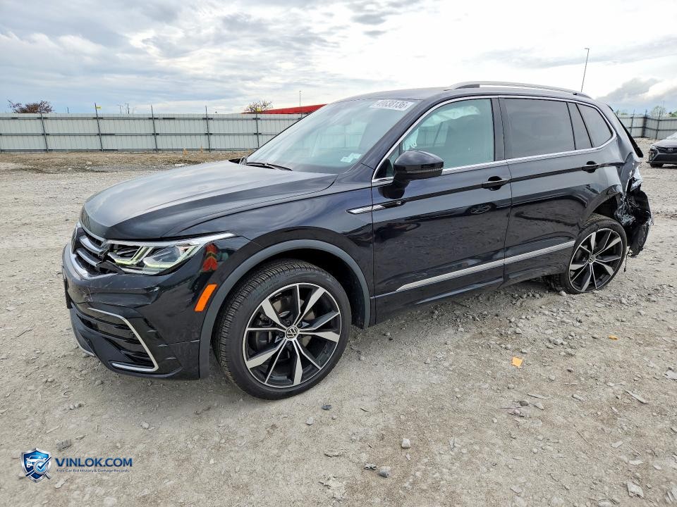 2024 VOLKSWAGEN TIGUAN SEL R-LINE BLACK – Lot 49638136 auction photo