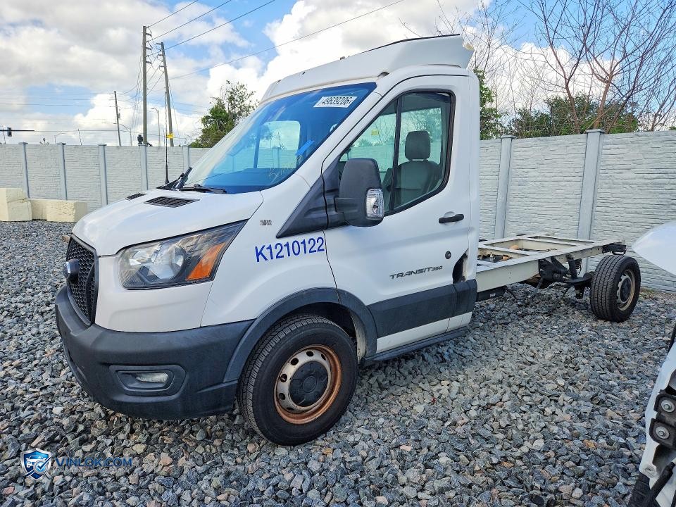 2021 FORD TRANSIT TRUCK CAB AND CHASSIS – Lot 49639206 auction photo