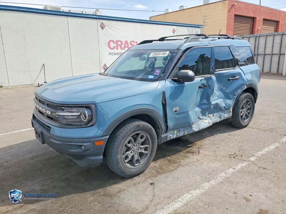2021 FORD BRONCO SPORT BIG BEND – Lot 49805166 auction photo