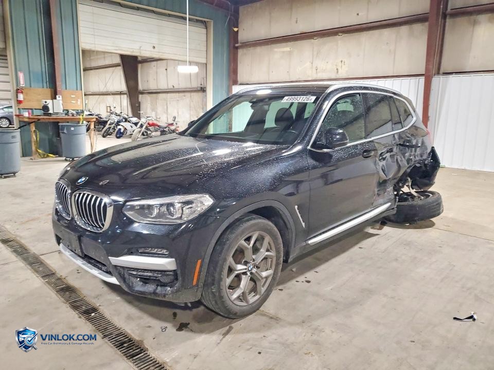 2021 BMW X3 XDRIVE30I – Lot 49993126 auction photo