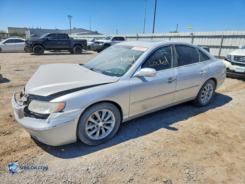 2008 HYUNDAI AZERA LIMITED – Lot 49995616 auction photo