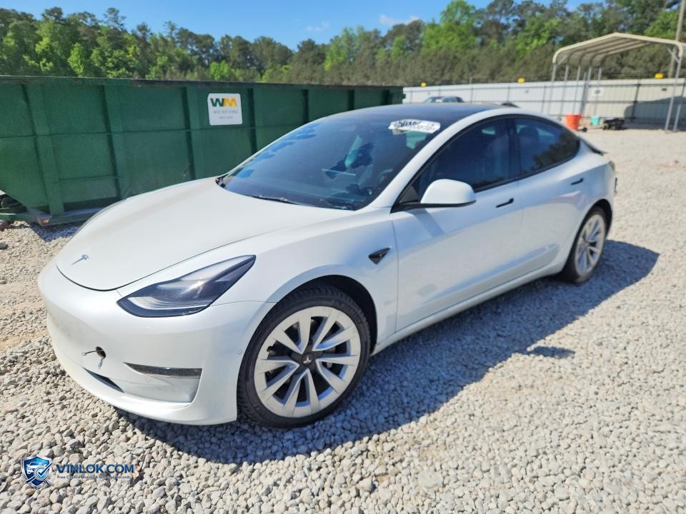 2022 TESLA MODEL 3 – Lot 50103816 auction photo