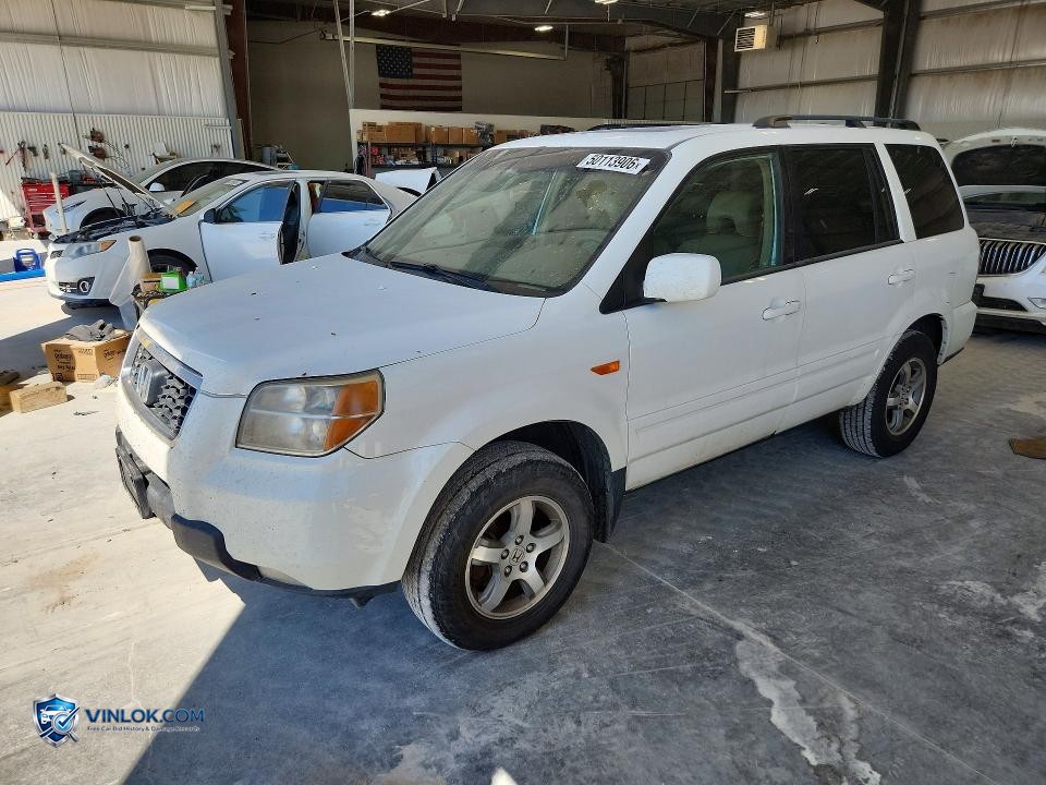 2008 HONDA PILOT EXL – Lot 50113906 auction photo