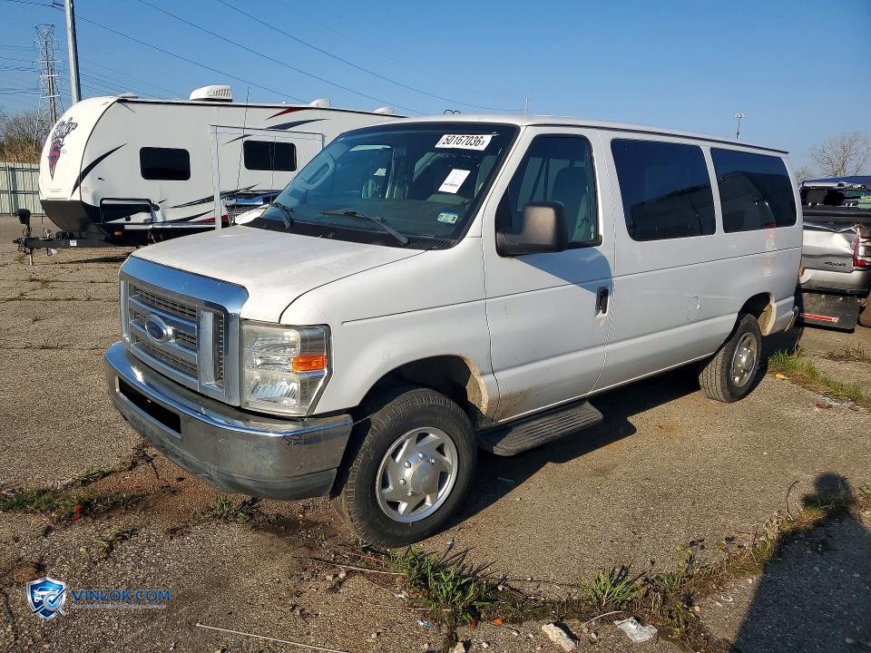 2010 FORD ECONOLINE E350 SUPER DUTY WAGON – Lot 50167036 auction photo