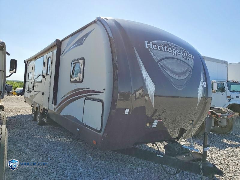 2015 FOREST RIVER HERITAGE GLEN CAMPER – Lot 50172546 auction photo
