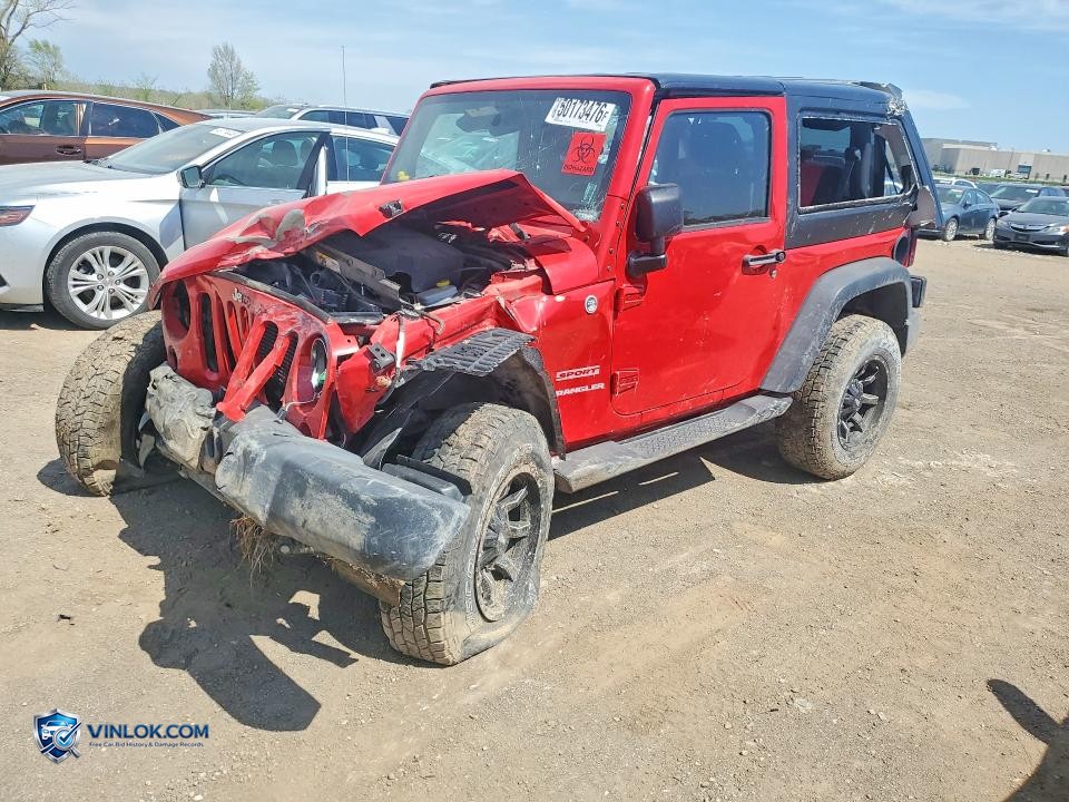 2012 JEEP WRANGLER SPORT – Lot 50173476 auction photo