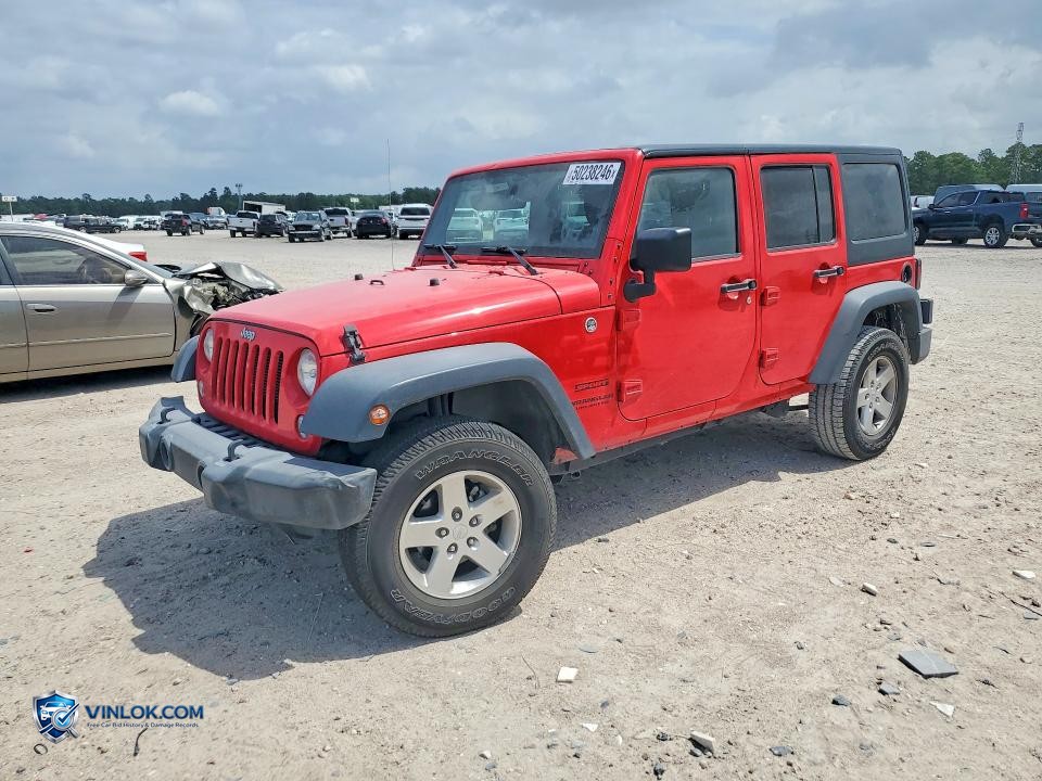 2015 JEEP WRANGLER UNLIMITED SPORT – Lot 50238246 auction photo