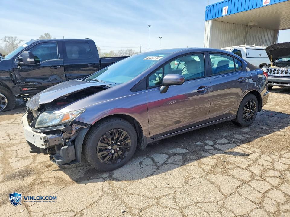 2014 HONDA CIVIC LX – Lot 50255136 auction photo
