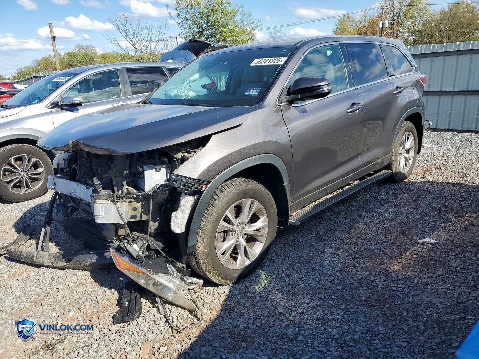 2015 TOYOTA HIGHLANDER LE PLUS – Lot 50284326 auction photo