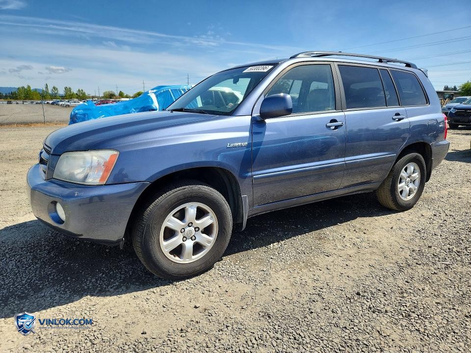 2003 TOYOTA HIGHLANDER LIMITED – Lot 50300396 auction photo